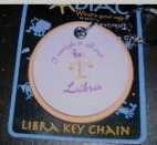 (image for) Zodiac Keychain Enesco Libra Key Chain